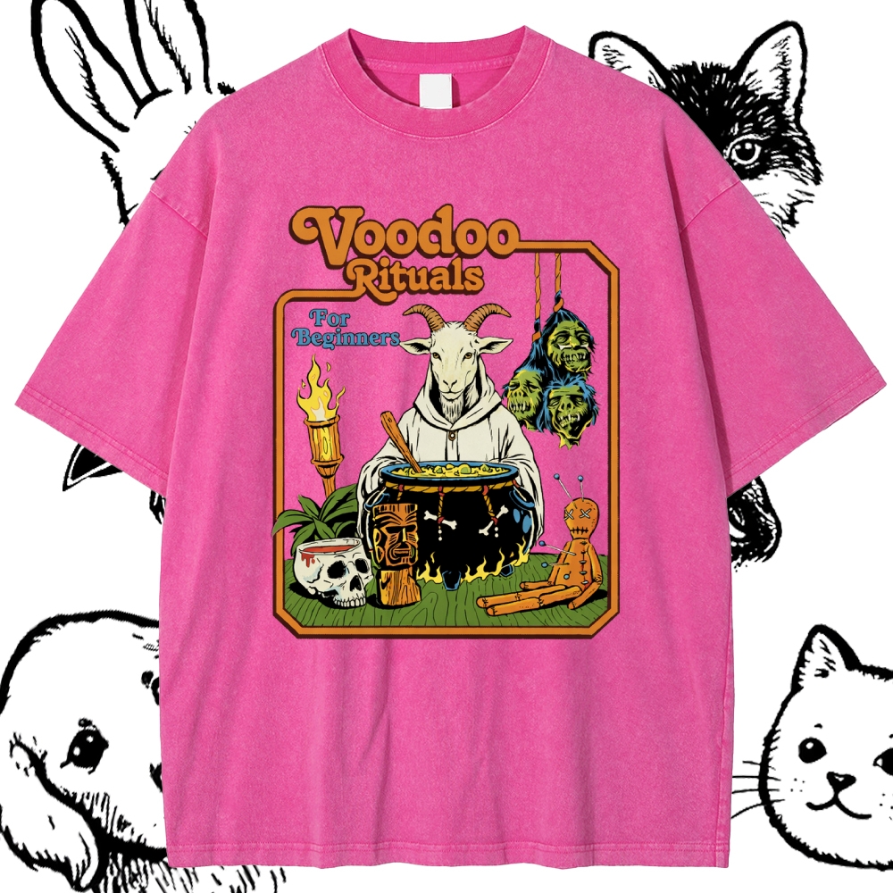 Voodoo Rituals - Cotton Vintage Wash Classic Graphic Tee
