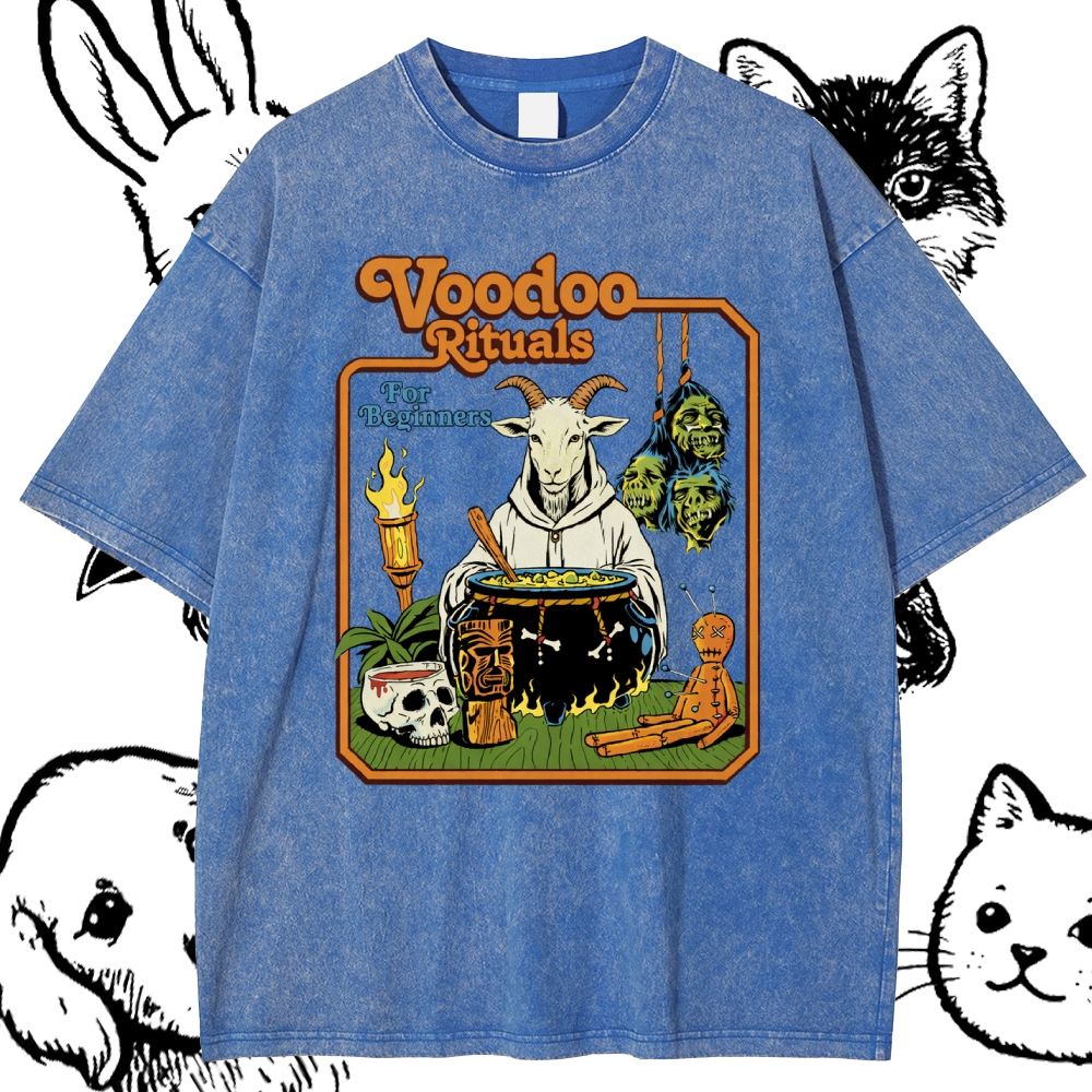 Voodoo Rituals - Cotton Vintage Wash Classic Graphic Tee