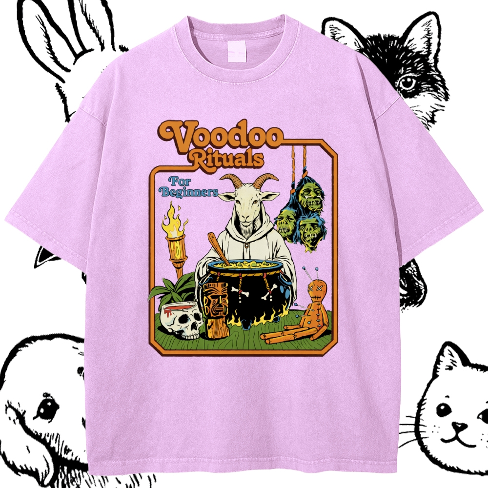 Voodoo Rituals - Cotton Vintage Wash Classic Graphic Tee