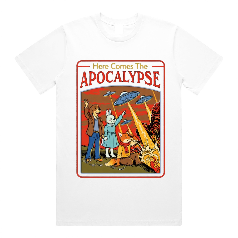 Apocalypse - Cotton Classic Fit Retro Dark Humor Graphic Tee