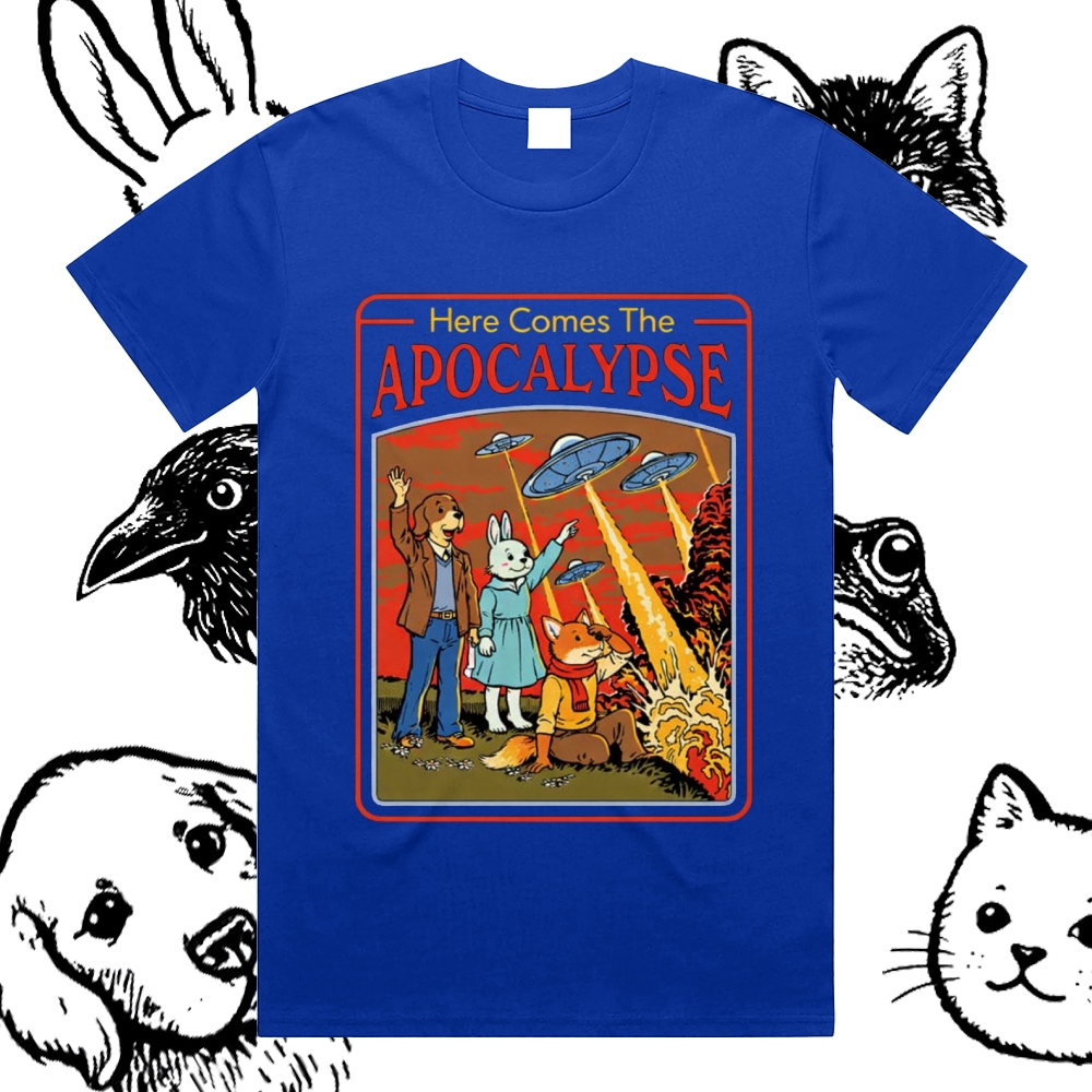 Apocalypse - Cotton Classic Fit Retro Dark Humor Graphic Tee