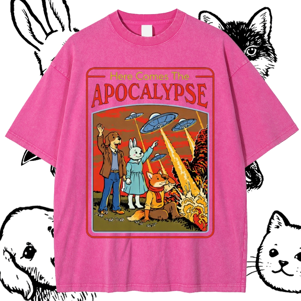 Apocalypse - Cotton Vintage Wash Classic Graphic Tee