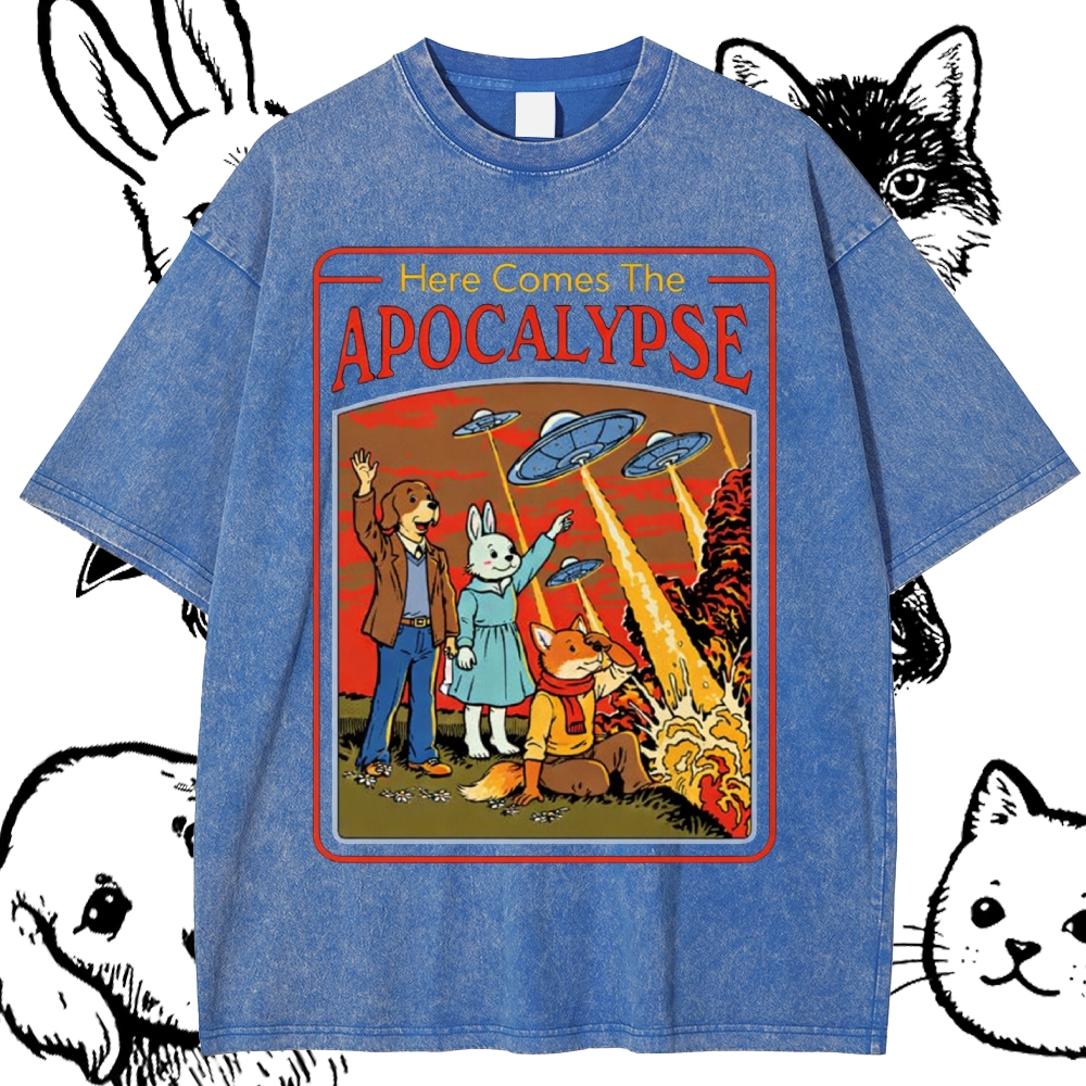 Apocalypse - Cotton Vintage Wash Classic Graphic Tee