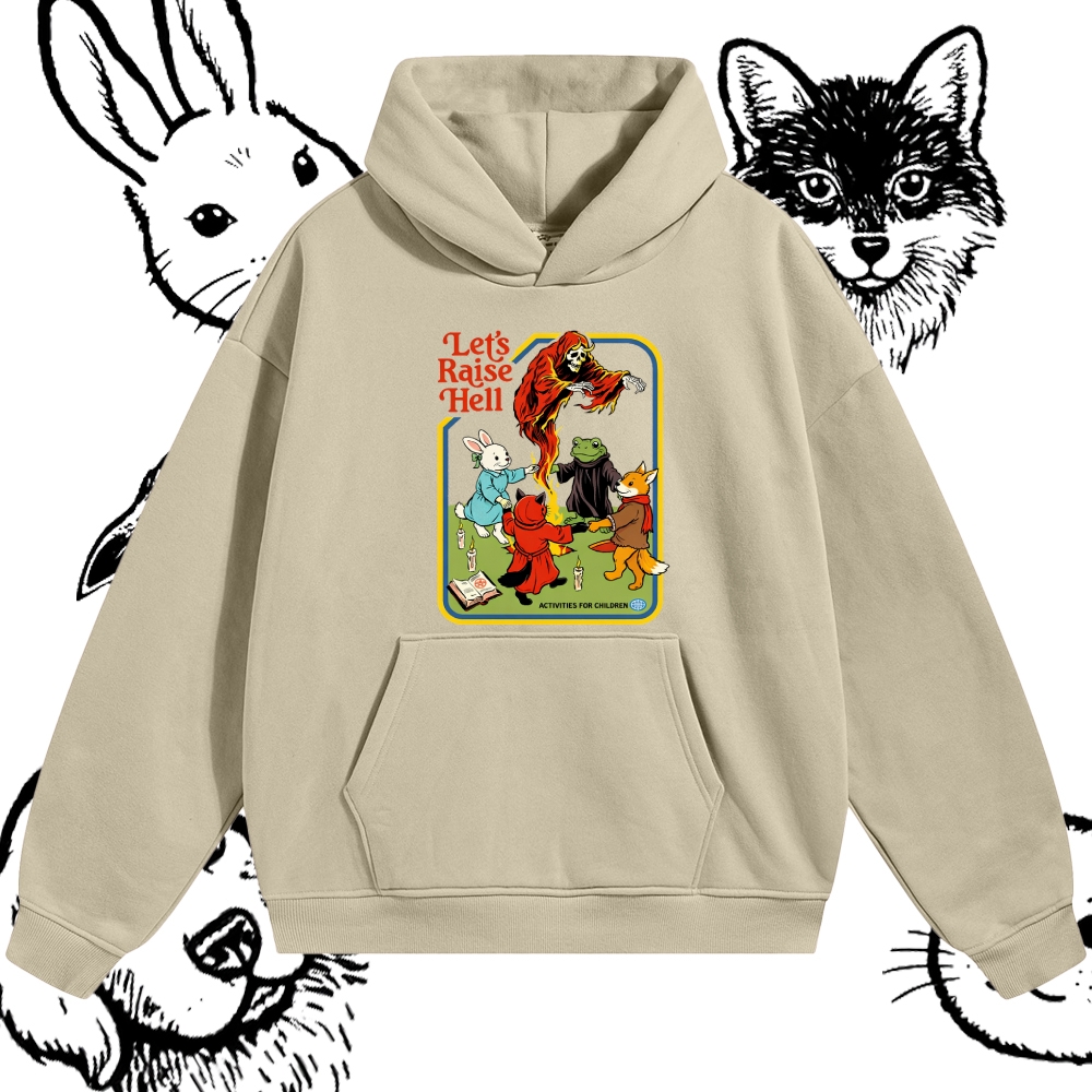 Let’s Raise Hell - Cotton Blend Classic Fit Unisex Hoodie