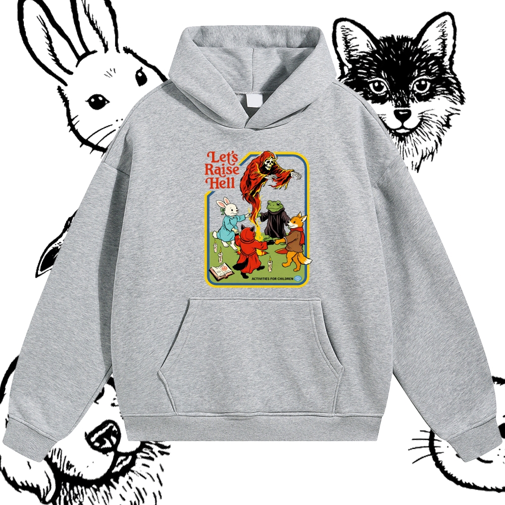 Let’s Raise Hell - Cotton Blend Classic Fit Unisex Hoodie