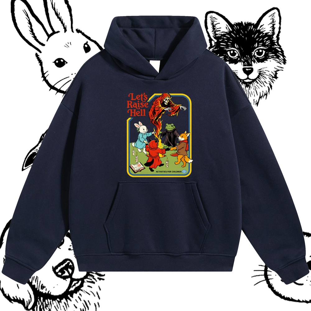 Let’s Raise Hell - Cotton Blend Classic Fit Unisex Hoodie