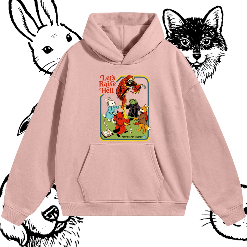 Let’s Raise Hell - Cotton Blend Classic Fit Unisex Hoodie