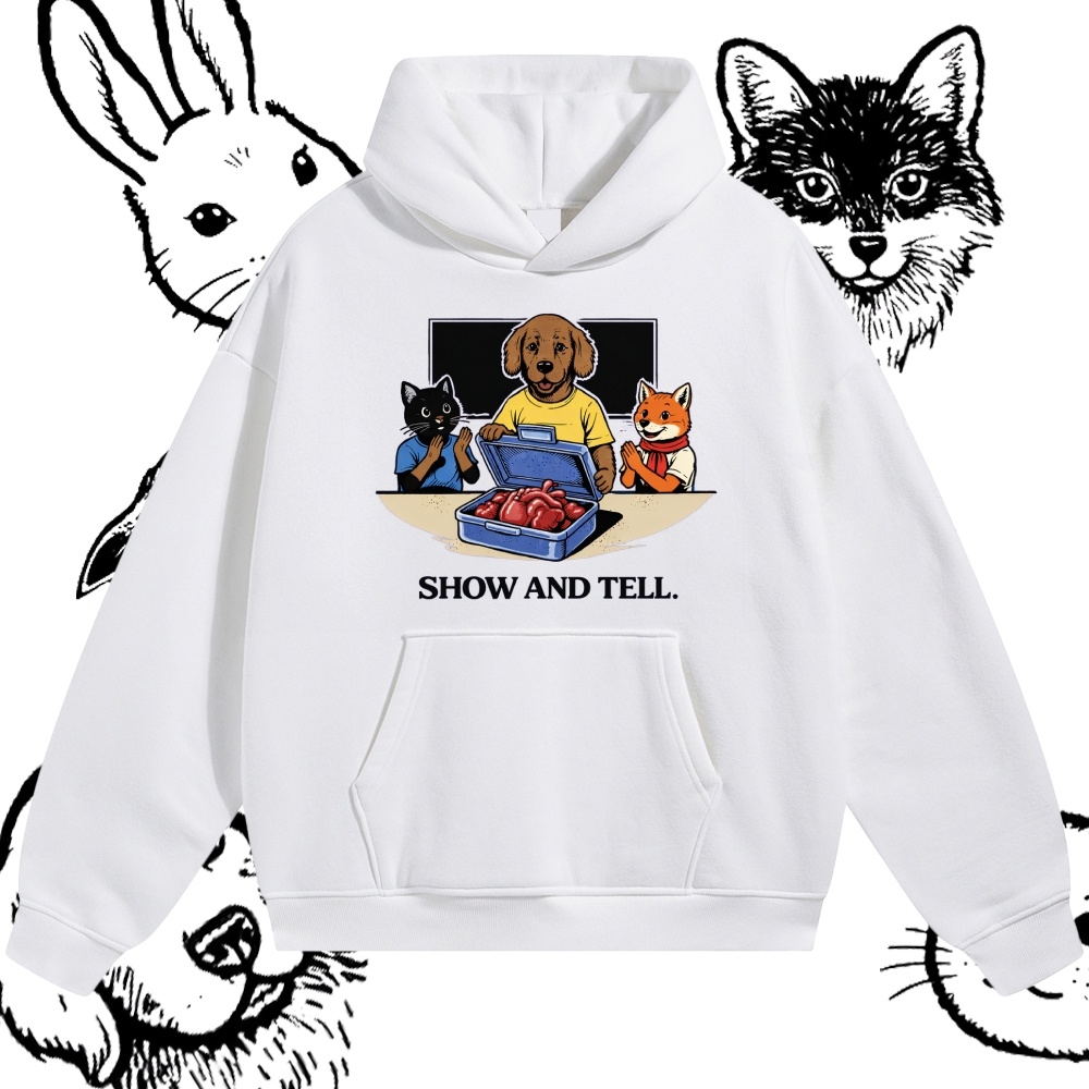 Show And Tell - Cotton Blend Classic Fit Unisex Hoodie