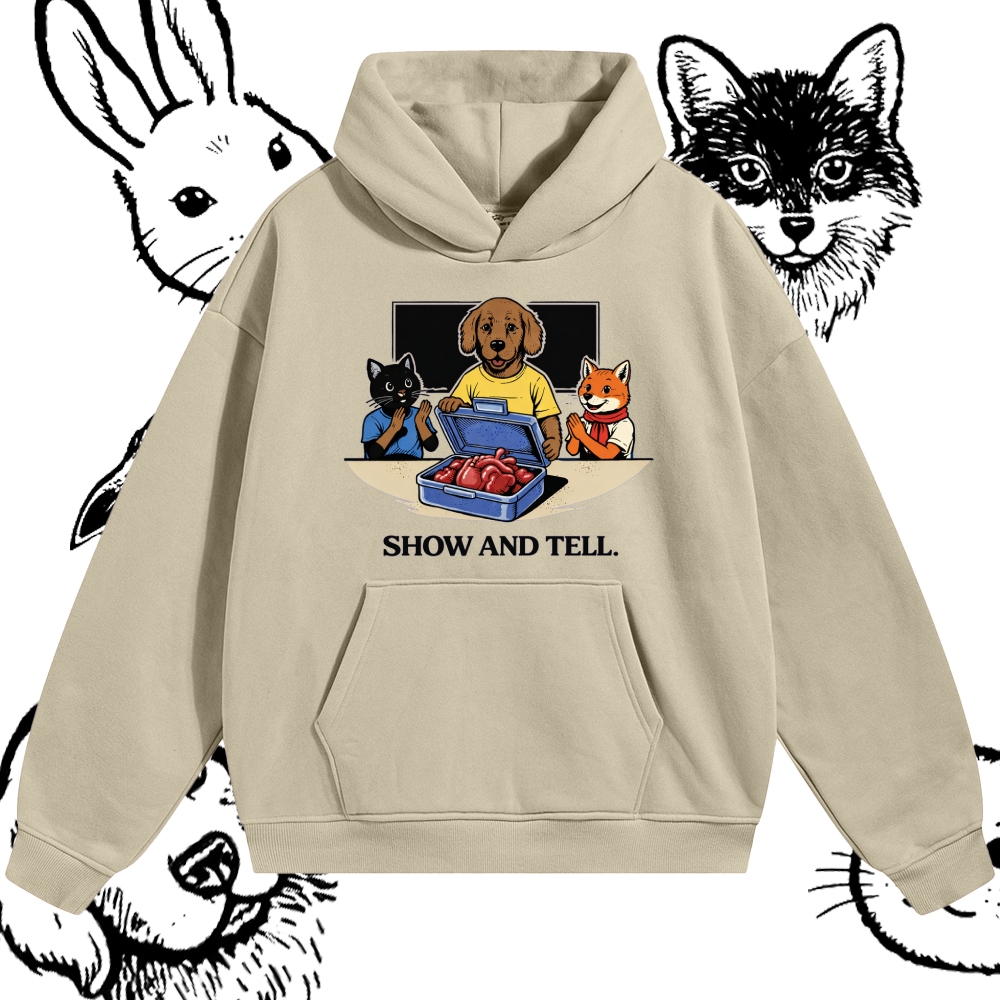 Show And Tell - Cotton Blend Classic Fit Unisex Hoodie