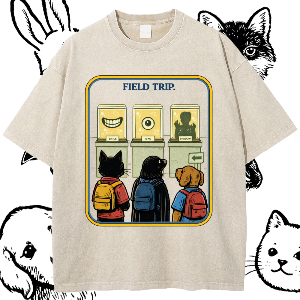Field Trip - Cotton Vintage Wash Classic Graphic Tee