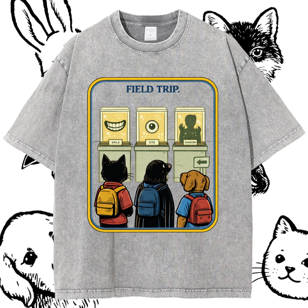 Field Trip - Cotton Vintage Wash Classic Graphic Tee