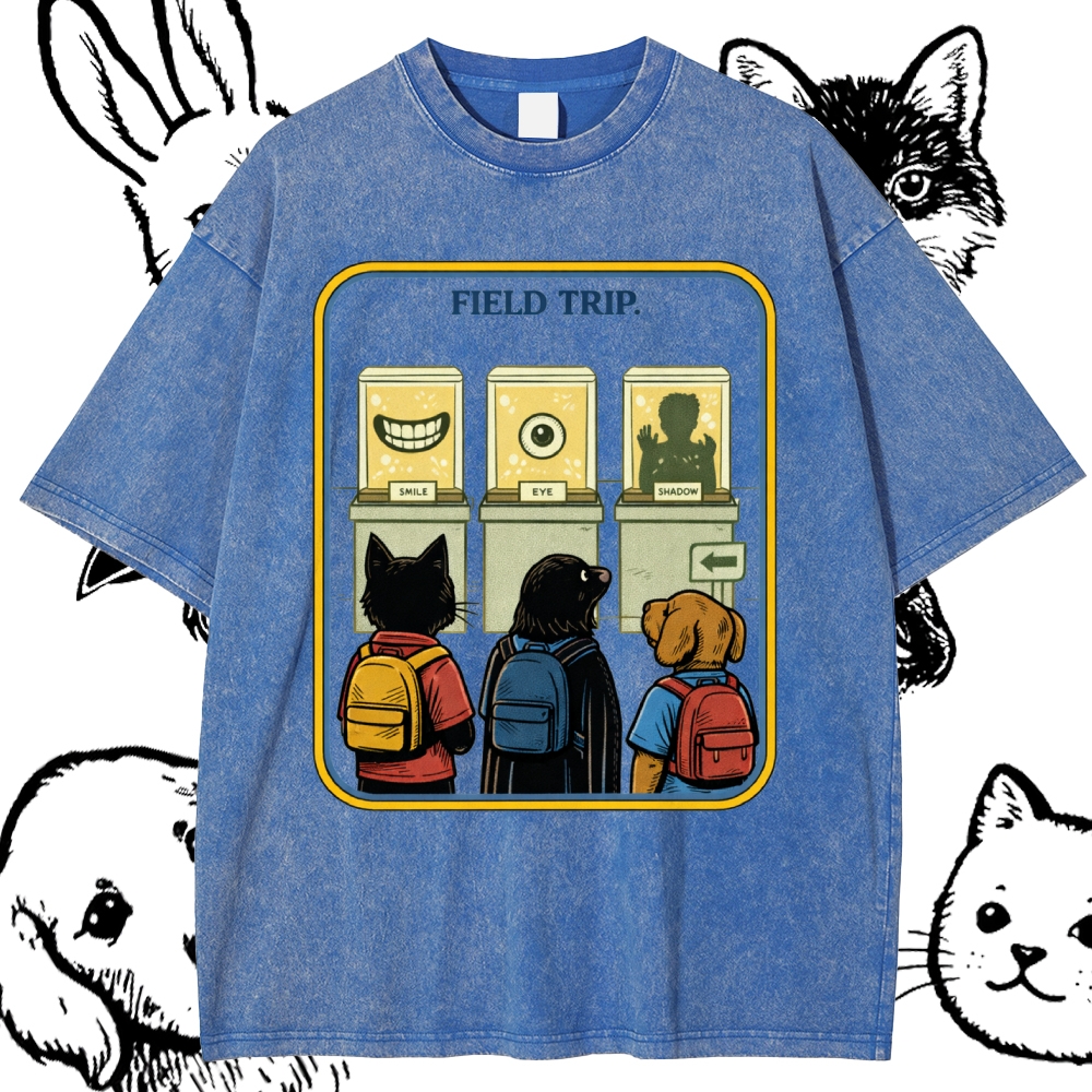 Field Trip - Cotton Vintage Wash Classic Graphic Tee