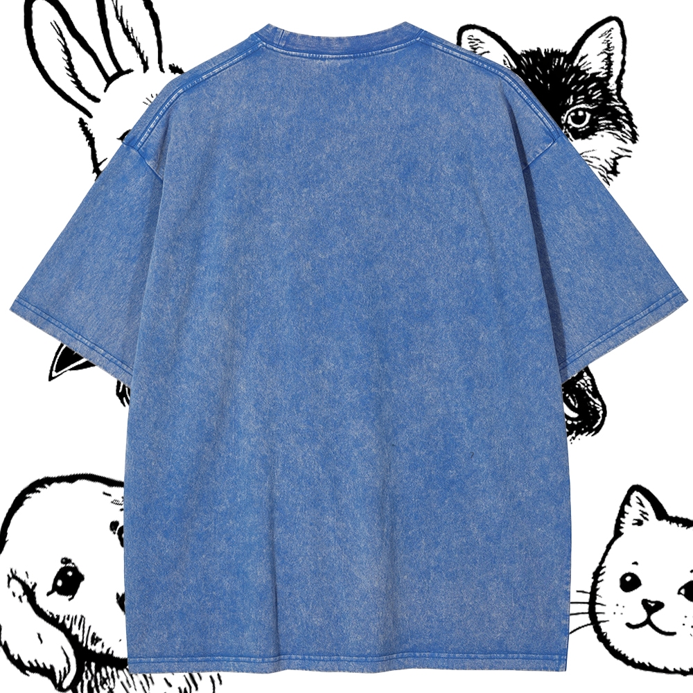 Bigno Digs A Hole - Cotton Vintage Wash Classic Graphic Tee