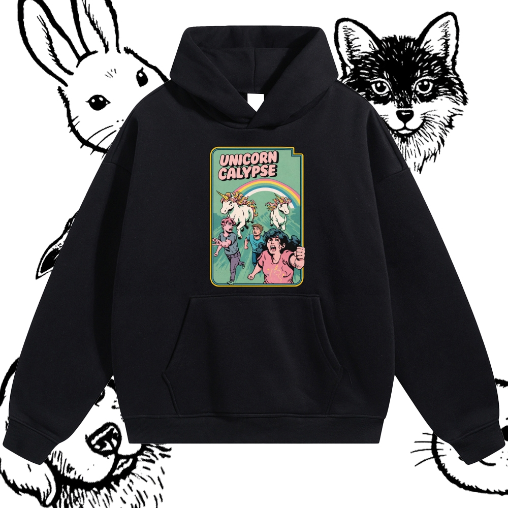 Unicorn Calypse - Cotton Blend Classic Fit Unisex Hoodie