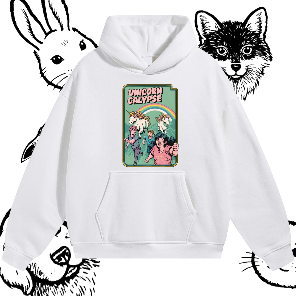 Unicorn Calypse - Cotton Blend Classic Fit Unisex Hoodie