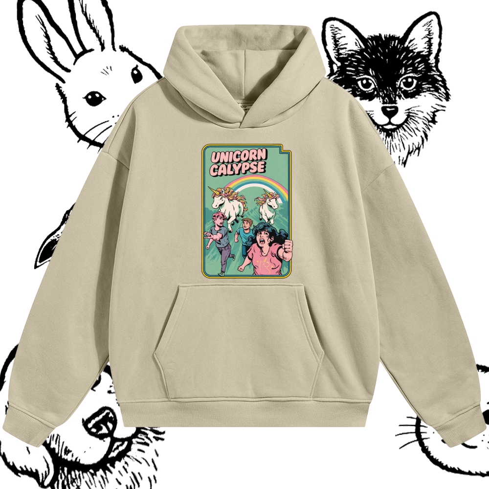 Unicorn Calypse - Cotton Blend Classic Fit Unisex Hoodie