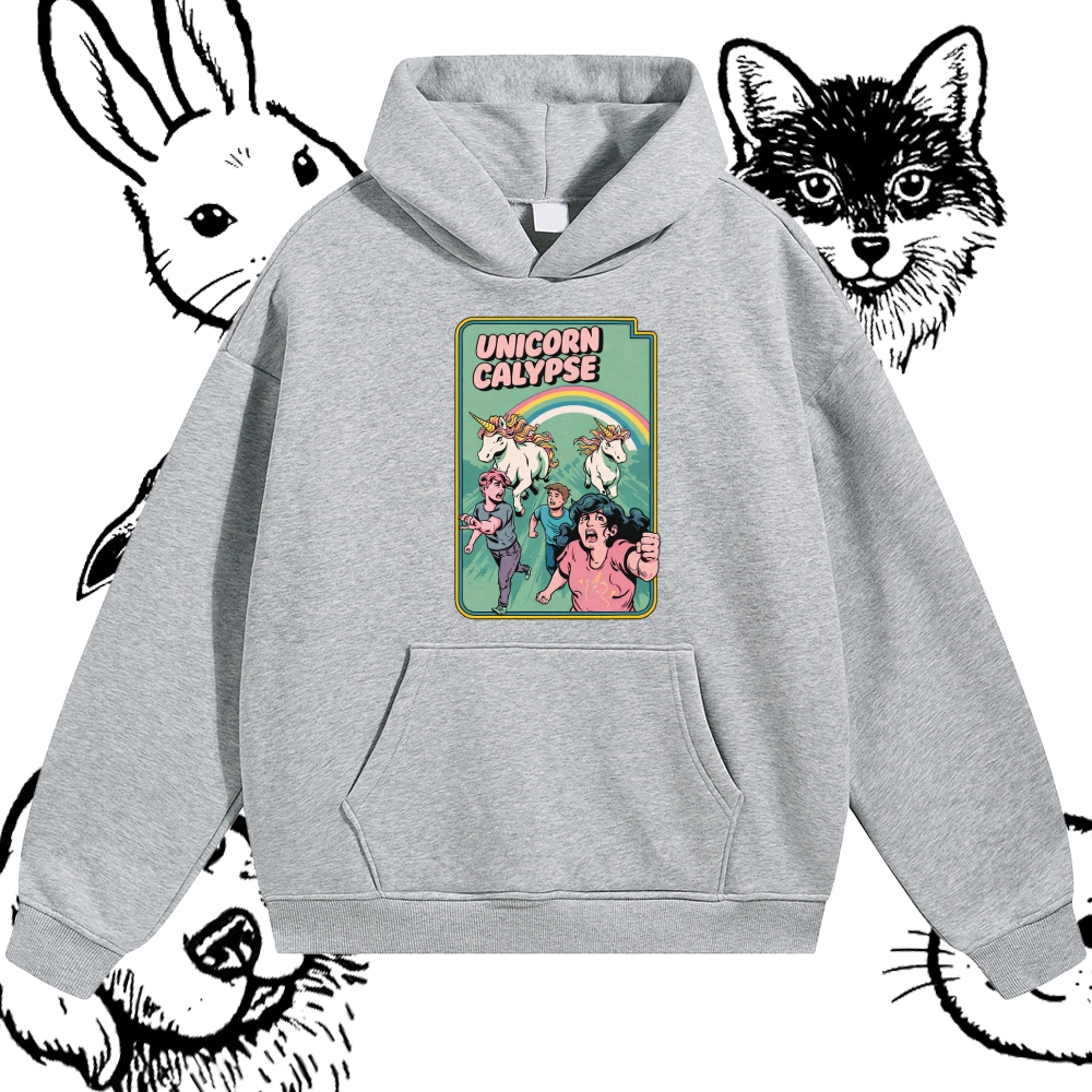 Unicorn Calypse - Cotton Blend Classic Fit Unisex Hoodie