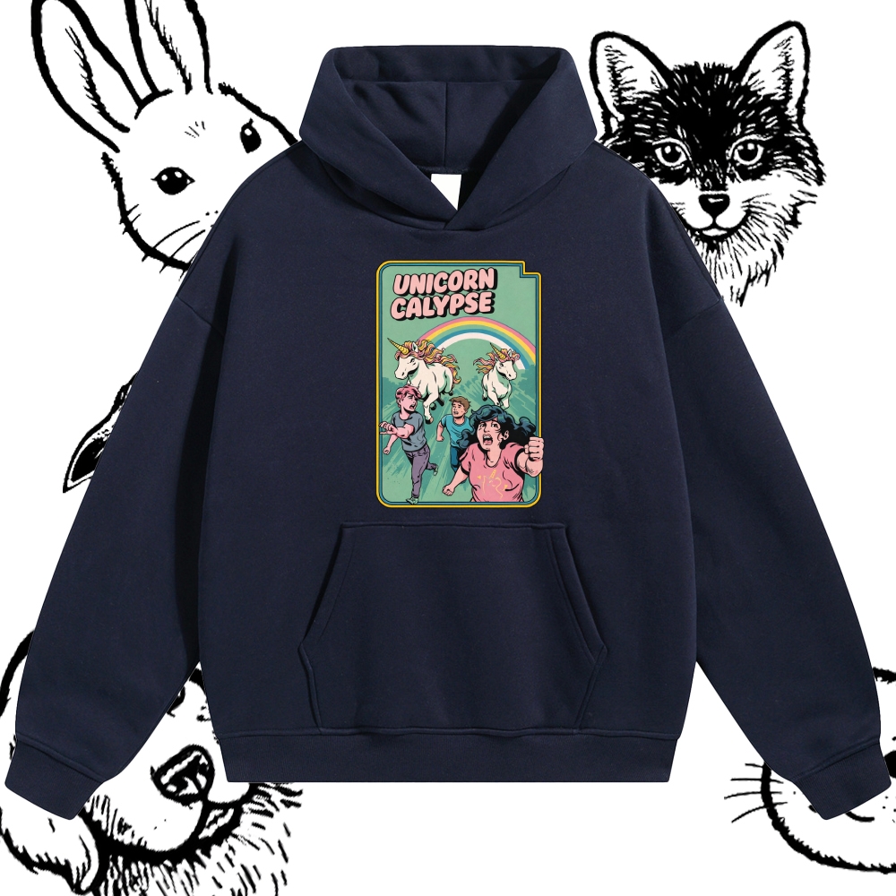 Unicorn Calypse - Cotton Blend Classic Fit Unisex Hoodie