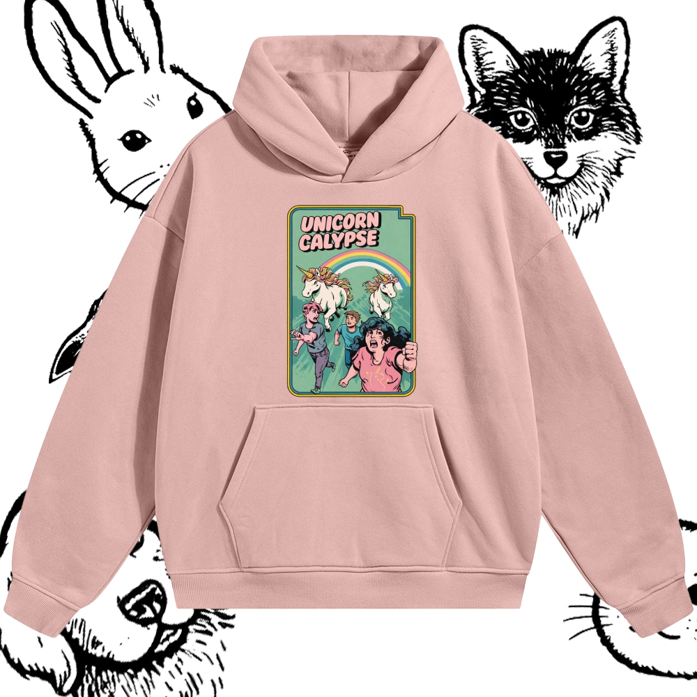 Unicorn Calypse - Cotton Blend Classic Fit Unisex Hoodie