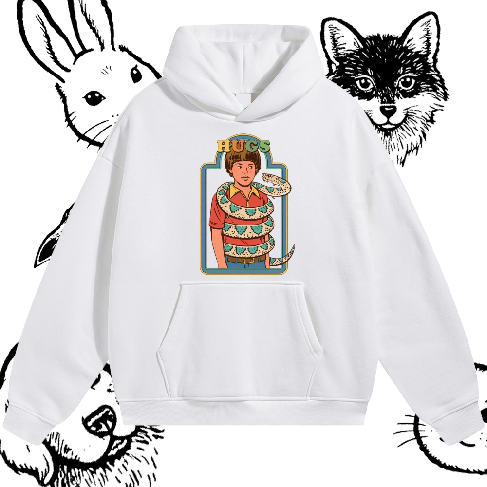 Hugs - Cotton Blend Classic Fit Unisex Hoodie