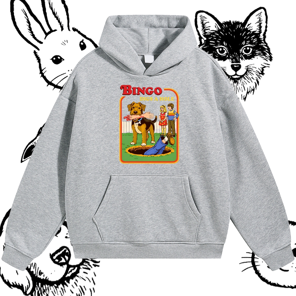 Bigno Digs A Hole - Cotton Blend Classic Fit Unisex Hoodie