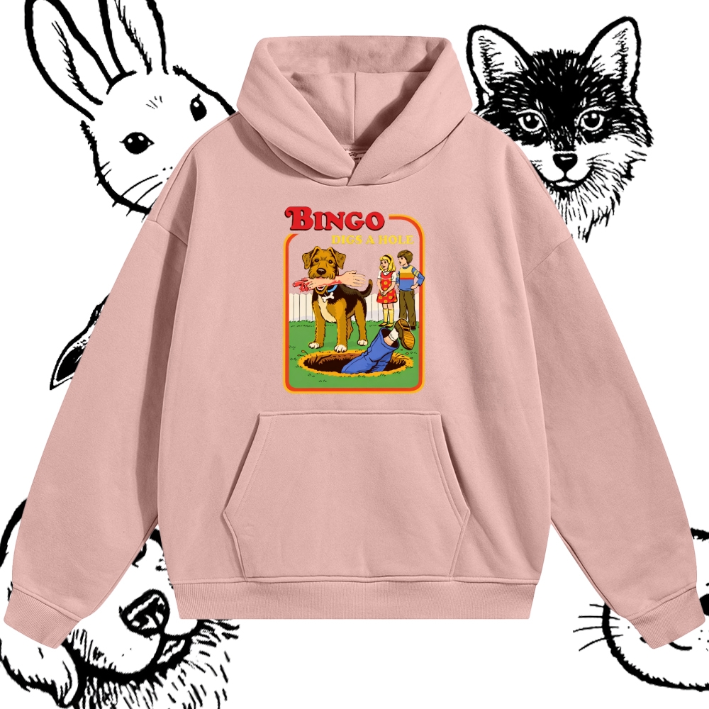 Bigno Digs A Hole - Cotton Blend Classic Fit Unisex Hoodie