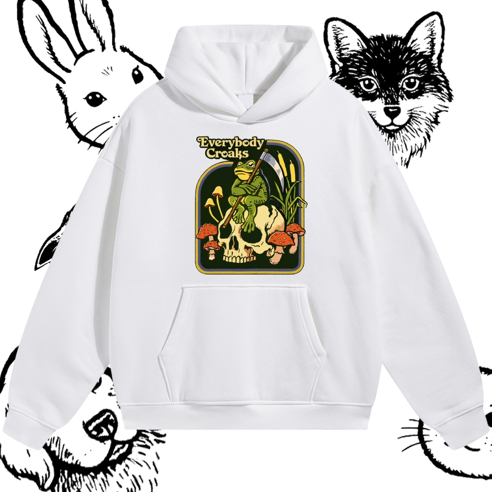 Everybody Croaks - Cotton Blend Classic Fit Unisex Hoodie