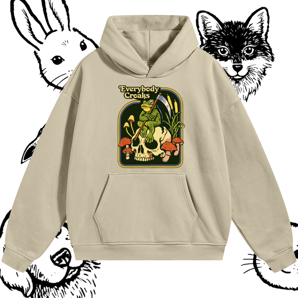 Everybody Croaks - Cotton Blend Classic Fit Unisex Hoodie