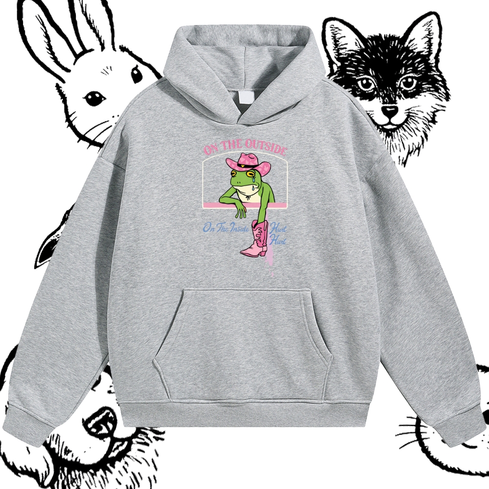 On The Outside - Cotton Blend Classic Fit Unisex Hoodie