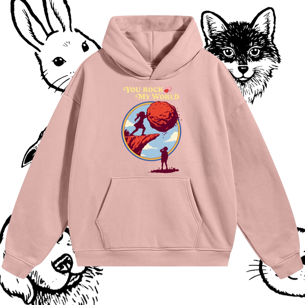 You Rock My World - Cotton Blend Classic Fit Unisex Hoodie