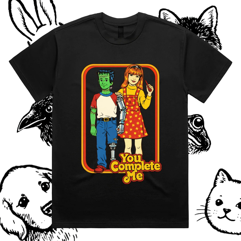 You Complete Me - Cotton Classic Fit Retro Dark Humor Graphic Tee