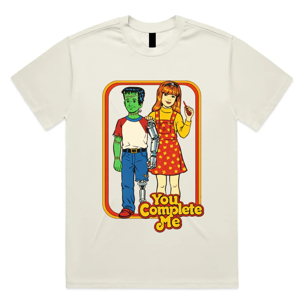 You Complete Me - Cotton Classic Fit Retro Dark Humor Graphic Tee