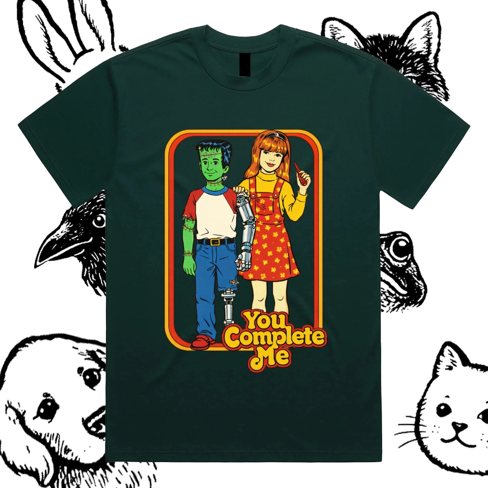 You Complete Me - Cotton Classic Fit Retro Dark Humor Graphic Tee