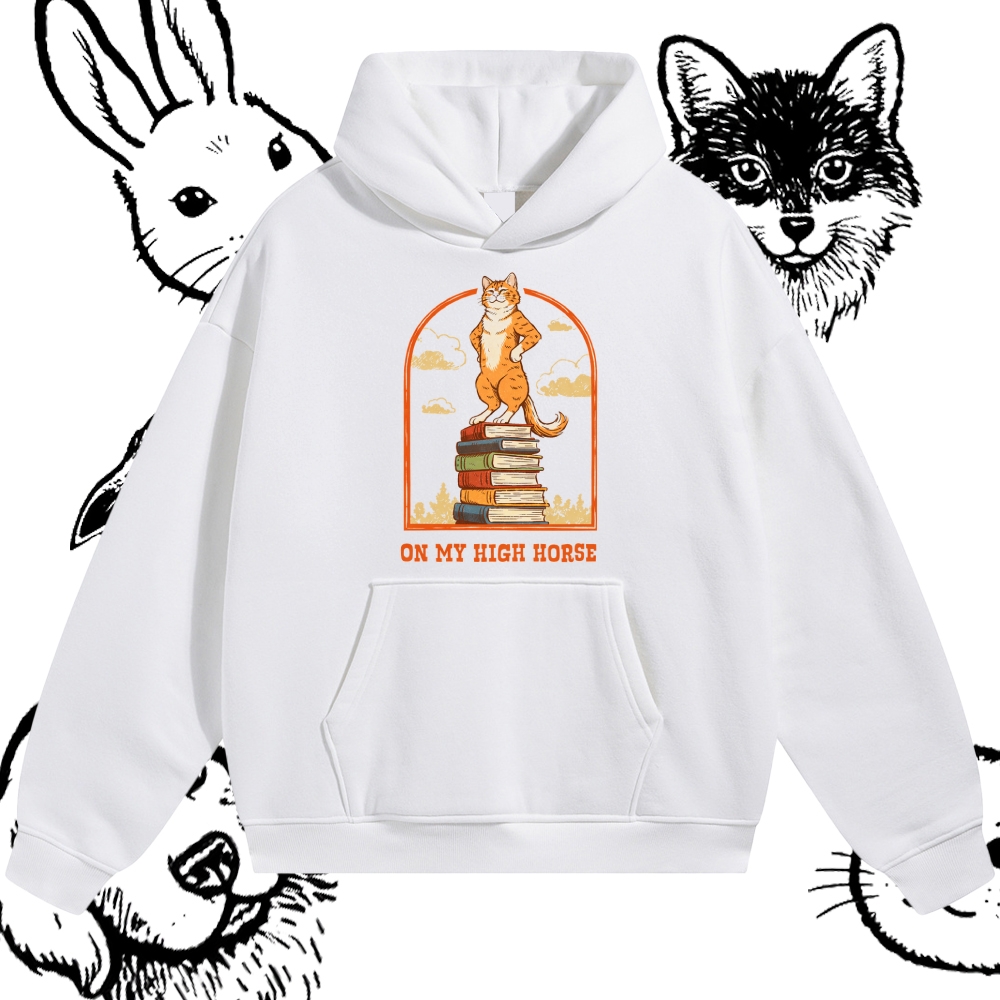 On My High Horse - Cotton Blend Classic Fit Unisex Hoodie