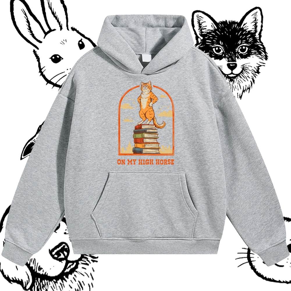 On My High Horse - Cotton Blend Classic Fit Unisex Hoodie