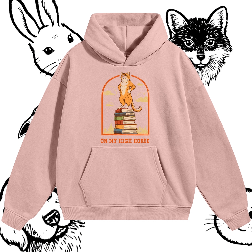 On My High Horse - Cotton Blend Classic Fit Unisex Hoodie