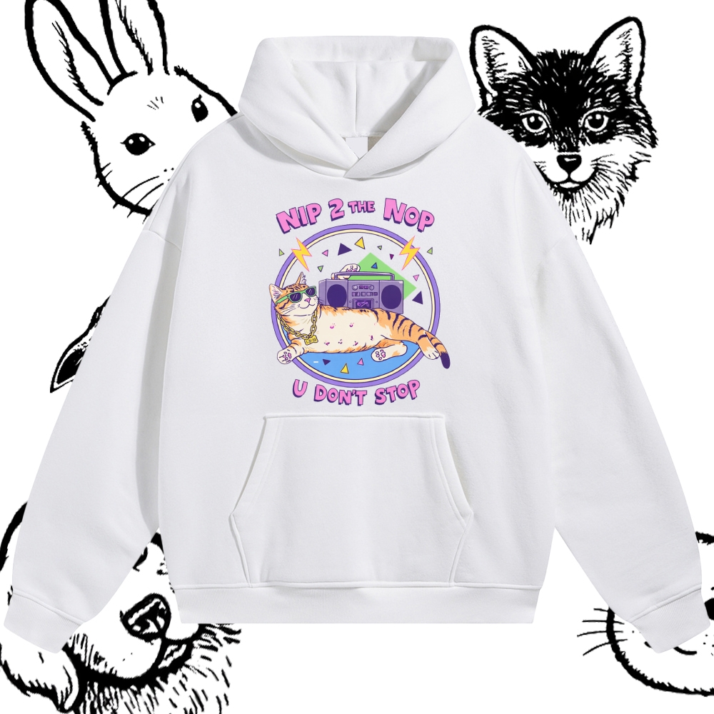 Nip 2 The Nop U Don't Stop - Cotton Blend Classic Fit Unisex Hoodie