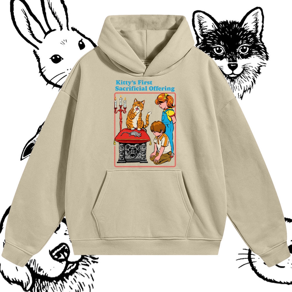 Kitty’s First Sacrificial Offering - Cotton Blend Classic Fit Unisex Hoodie