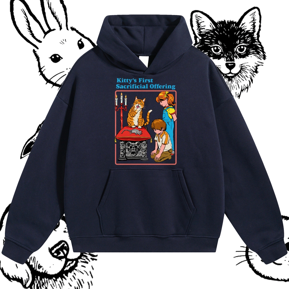 Kitty’s First Sacrificial Offering - Cotton Blend Classic Fit Unisex Hoodie