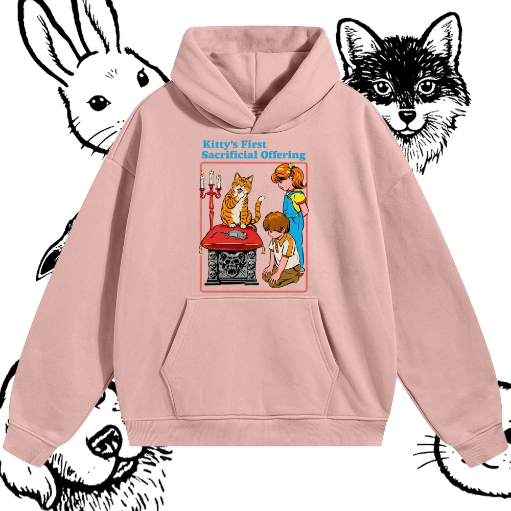 Kitty’s First Sacrificial Offering - Cotton Blend Classic Fit Unisex Hoodie