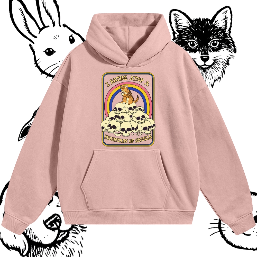 I Bathe Atop A Mountain Of Skulls - Cotton Blend Classic Fit Unisex Hoodie