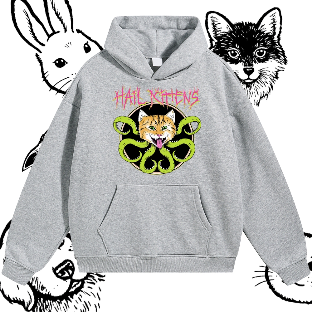 Hail Kittens - Cotton Blend Classic Fit Unisex Hoodie