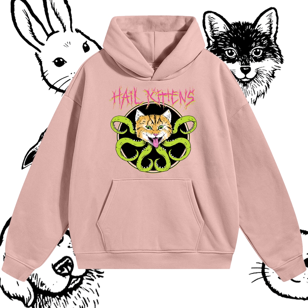 Hail Kittens - Cotton Blend Classic Fit Unisex Hoodie