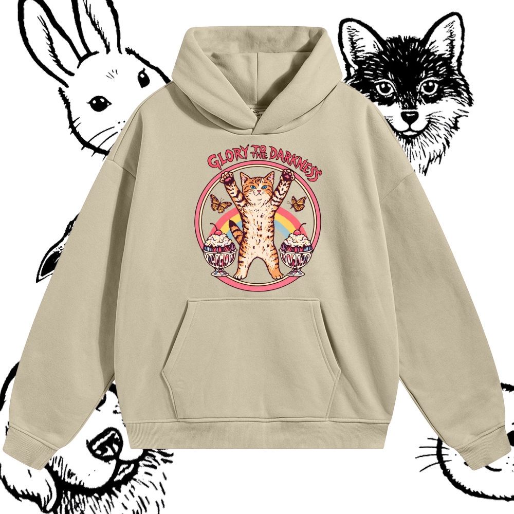 Glory To The Darkness - Cotton Blend Classic Fit Unisex Hoodie