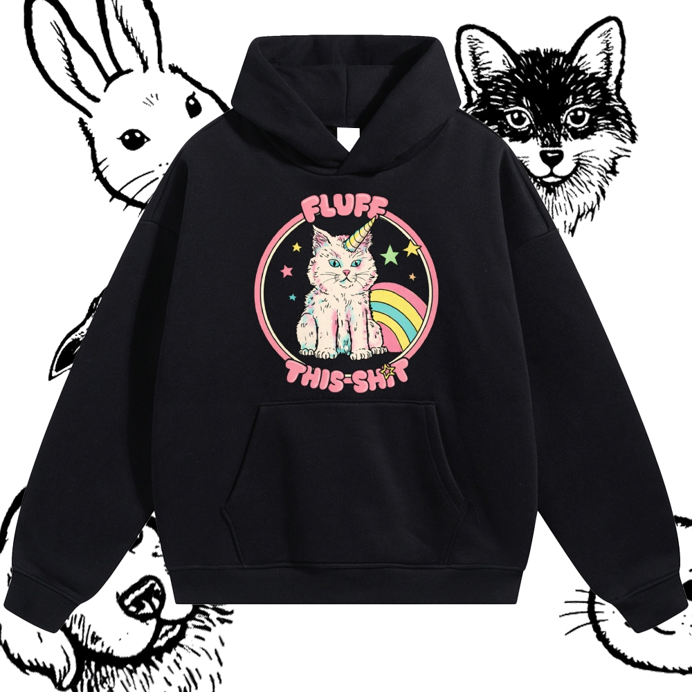 Fluff This Shit - Cotton Blend Classic Fit Unisex Hoodie