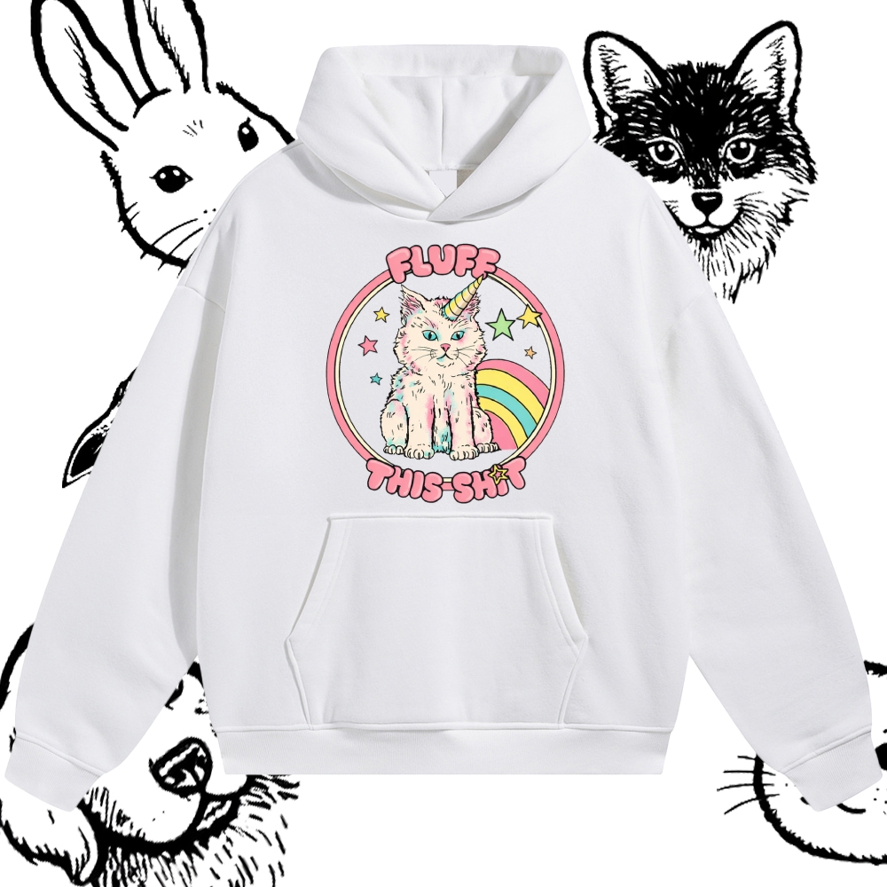 Fluff This Shit - Cotton Blend Classic Fit Unisex Hoodie
