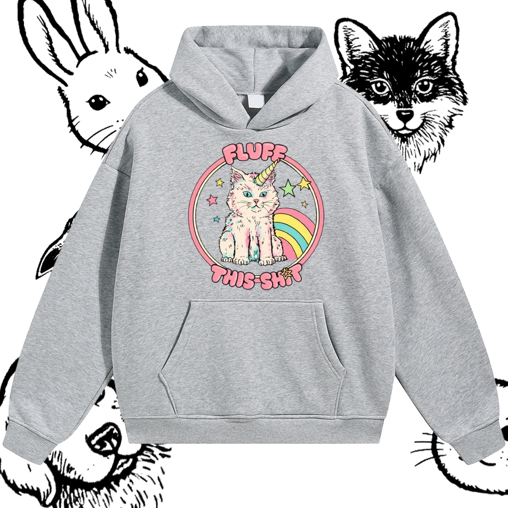 Fluff This Shit - Cotton Blend Classic Fit Unisex Hoodie