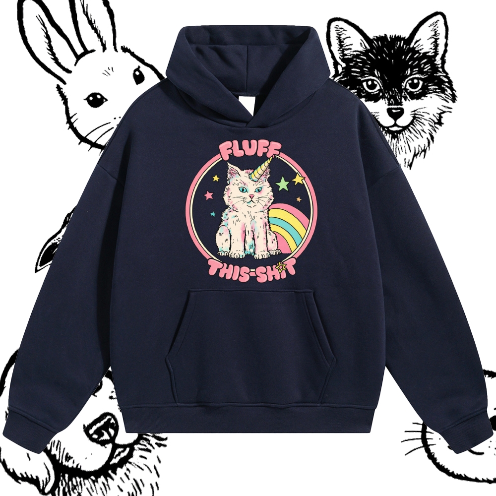 Fluff This Shit - Cotton Blend Classic Fit Unisex Hoodie