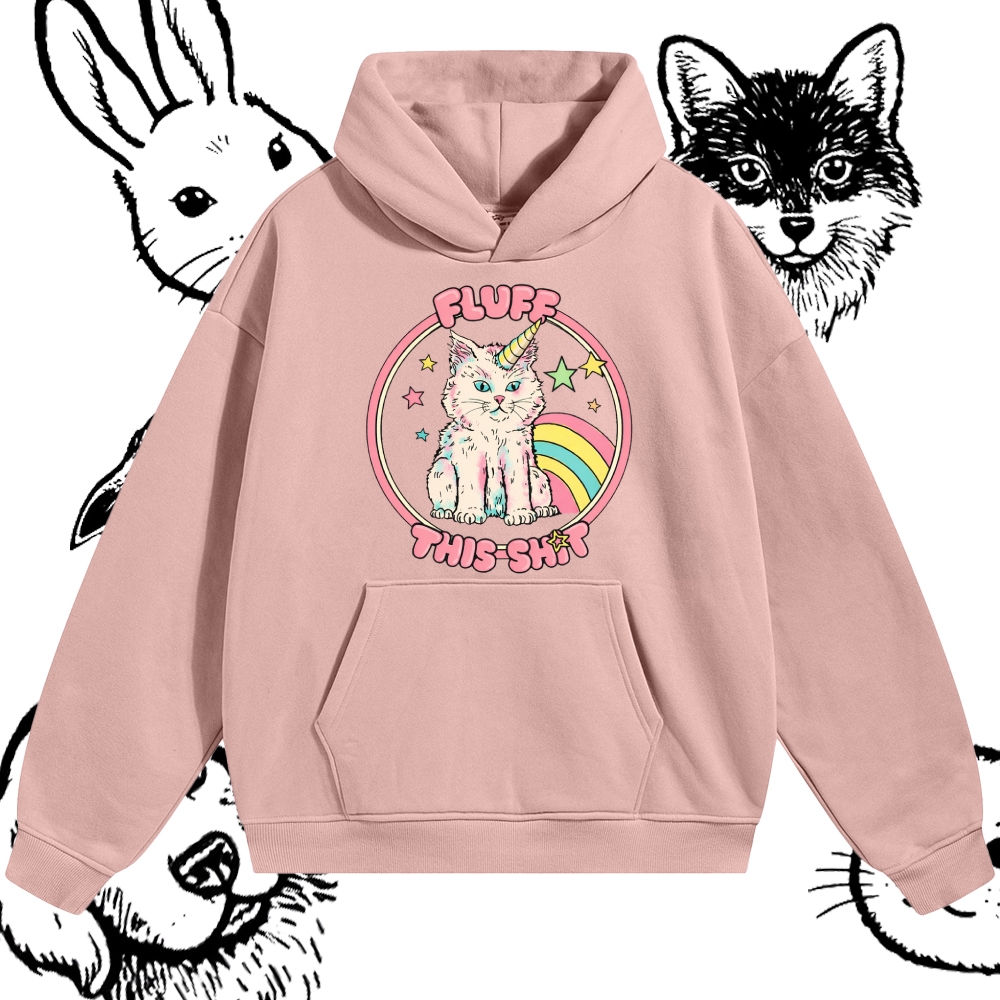 Fluff This Shit - Cotton Blend Classic Fit Unisex Hoodie