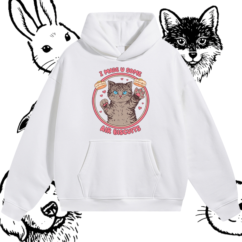 I Made U Some Air Biscuits - Cotton Blend Classic Fit Unisex Hoodie